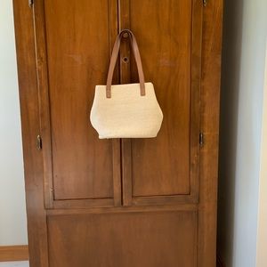 Talbots woven tote bag purse